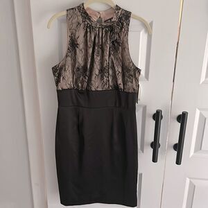 Allen‎ B. Classic Black Lace Special Occassion dress size 8 NEW